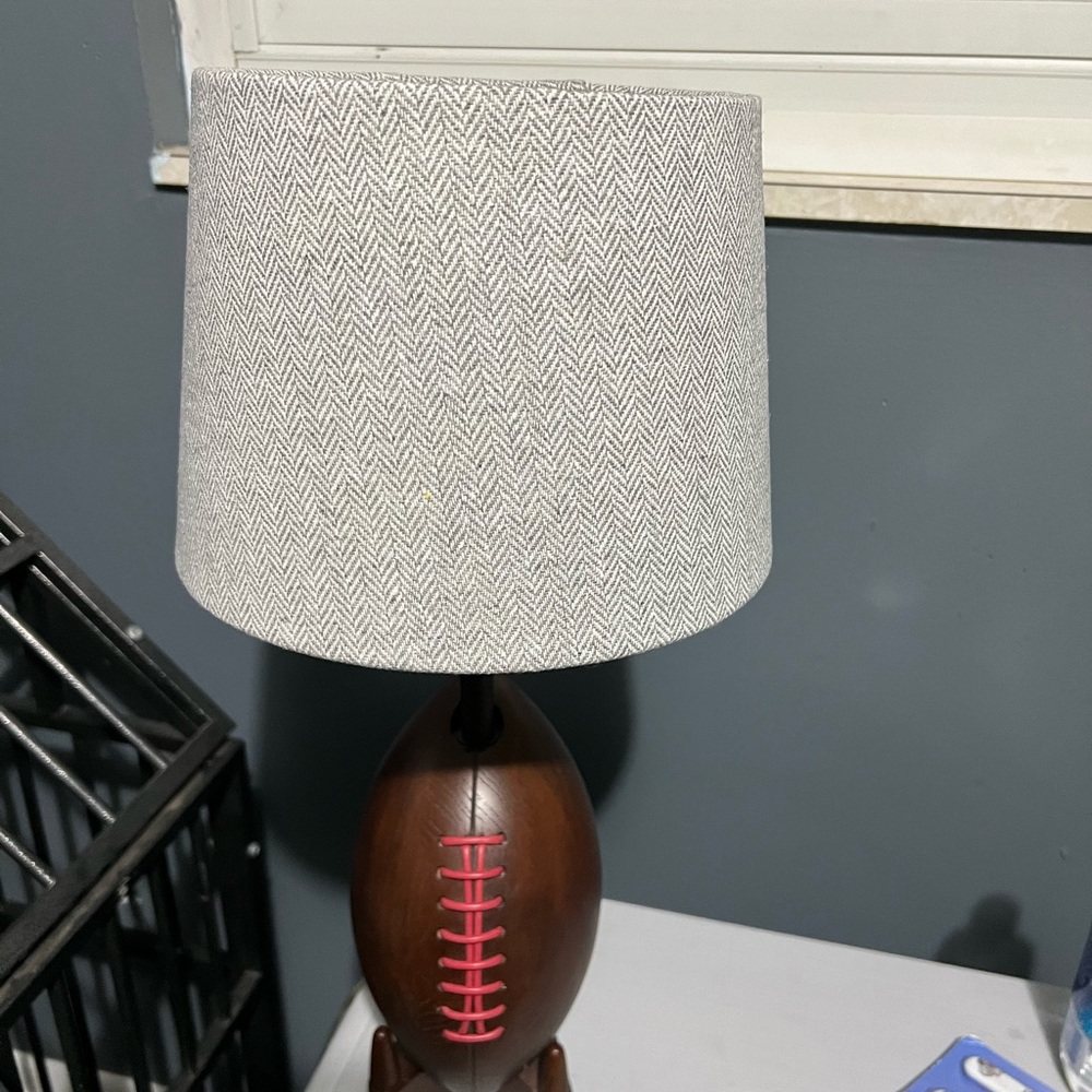Pottery Barn Kids football lamp